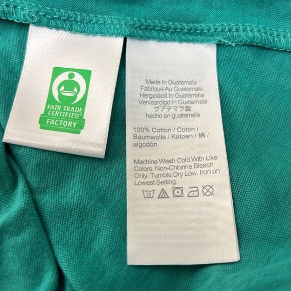 J. Crew Factory Green tiered knit jersey dress size xs NWOT- Repaired - Picture 5 of 9